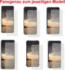 A collage of six images showing different smartphone models with screen protectors placed on them. Produktbild-Vorschau
