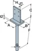 SIMPSON Strong-Tie Stützenfuß PIG 90x60x110mm STA Produktbild-Vorschau 5