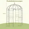KOMFOTTEU, Gazebo in metallo a forma di rosa, arco per rose Anteprima dell’immagine prodotto 6