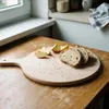 Krájacia doska okrúhla s rukoväťou 30 cm buk na krájanie Náhľad obrázku produktu 9