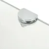 A close-up of a glass shelf bracket on a clear glass surface. Anteprima dell’immagine prodotto