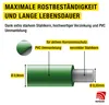 Maschendrahtzaun PVC-ummantelt grün – Verzinkter Hühner- & Produktbild-Vorschau 4