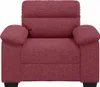 Sillón vidaXL, color burdeos, 100x81x84 cm, tapizado en Vista previa de la imagen del producto 4