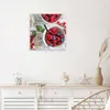 Wanduhr aus Glas mit Motiv Himmlische Beeren- 30 x 30 cm - Produktbild-Vorschau 3