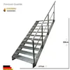 Podesttreppe Wangen- Stahltreppe 11 Stufen Höhe 209cm Produktbild-Vorschau 2
