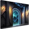 Leinwandbild Portal Neon Fantastics Abstraktion 100x70 Produktbild-Vorschau 1