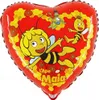 Herz-Folienballon Maja, 18"" 1 Stk. Produktbild-Vorschau 2