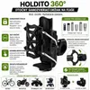 Držiak na fľašu na bicykel otočný o 360 stupňov s upínacou Náhľad obrázku produktu 2