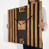 Horloge murale en bois Lamele 60cm FlexiStyle z233 Voir les images du produit 1