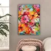 MuchoWow® - Leinwandbilder - Blumen - Farbenfroh - Kunst - Produktbild-Vorschau 2