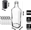 KADAX Bottiglie di vetro vuote da 500 ml, 20 pezzi, Anteprima dell’immagine prodotto 3