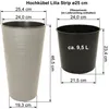 Hochkübel Lilia Strip ø 25 / H=46 cm - anthrazit Produktbild-Vorschau 2