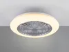 LED Deckenventilator STRALSUND Ø50cm Silber RGB Farbwechsel Produktbild-Vorschau 3