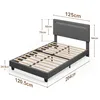 A diagram of a bed frame with dimensions indicated. Anteprima dell’immagine prodotto