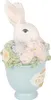 Clayre & Eef figurka dekoracyjna królik 11x9x16 cm biały Podgląd zdjęcia produktu 4