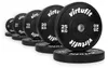 VirtuFit 150 kg Bumper Plate Set Gummischeiben Schwarz Produktbild-Vorschau 1