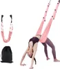 Růžová hrazda na jógu, pás Back Leg Stretch Strap Door Náhled obrázku produktu 1