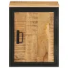 Badschrank 40x30x50 cm Massivholz Mango und Eisen Produktbild-Vorschau 3