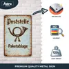 Blechschild 20x30cm Poststelle Paketablage Retro Schild Produktbild-Vorschau 3