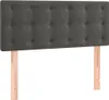 vidaXL Boxspringbett mit Matratze Dunkelgrau 90x190 cm Samt Produktbild-Vorschau 5