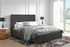 ADIDAR Emilia Polsterbett 160x200cm Doppelbett Metall - Produktbild-Vorschau 1