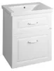 Aqualine FAVOLO Unterschrank 57x72,5x44,6cm, Weiß matt Produktbild-Vorschau 1
