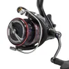 A close-up studio shot of a fishing reel. Produktbild-Vorschau