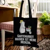 Mr. & Mrs. Panda Shopping Tasche Pinguin Gartenarbeit - Produktbild-Vorschau 2