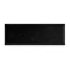 A black rectangular object, likely a headboard or wall panel, shown from the front against a white background. Anteprima dell’immagine prodotto