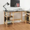 A desk with shelves and a lamp. Produktbild-Vorschau