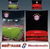 Collage of FC Bayern München bedding with images of the Allianz Arena and team logos. Produktbild-Vorschau