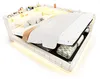Gestoffeerd bed 140x200 cm, slaapbank met LED-verlichting, Productafbeelding-voorbeeld 10