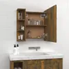 zrkadlová skrinka vidaXL s LED diódou Smoked Oak 70x16,5x60 Náhľad obrázku produktu 3