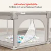 Teddle Laufstall Baby, Laufgitter Baby mit 50x Spielbälle, Produktbild-Vorschau 4
