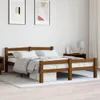 vidaXL Massivholzbett Honigbraun Kiefer 120x200 cm Produktbild-Vorschau 2