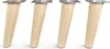 4x sossai Holzfüße rund - schräge Ausführung 15cm Buche Produktbild-Vorschau 2