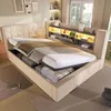 Letto imbottito 140x200 cm con illuminazione a LED, spazio Anteprima dell’immagine prodotto 9