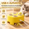 Elektrisches Katzenspielzeug mit Federn, rotierendes Produktbild-Vorschau 5