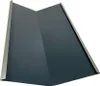 A dark gray, V-shaped metal profile with silver trim on the edges, presented against a white background. Produktbild-Vorschau