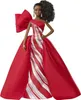 Barbie Panenka Holiday Doll 2019 Kudrnatá  Brunetka Náhled obrázku produktu 2