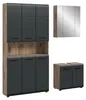 Bad Set Ice 10 | 3-teilig | Nox Oak / schwarz matt ohne Produktbild-Vorschau 1