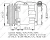 Klimakompressor 12 V Ø 132 mm SD7H15 NRF passend für u.a. Produktbild-Vorschau 9