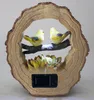 Solar Gartenfigur Welcome Baumstamm mit Vögeln Schild Figur Produktbild-Vorschau 7
