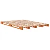 The Living Store Palettenbett Wachsbraun 140x200 cm Produktbild-Vorschau 3