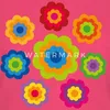 Spreadshirt 70er Jahre Hippie Flower Power Kostüm Blumen Produktbild-Vorschau 2