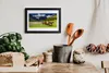 Bild 30x20 MDF-Rahmen Wandkunst Berge Bäume Pferde Tiere Produktbild-Vorschau 2