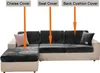 Stretch Sofa Seat Cushion Cover, Velvet Sofa Cover Non-Slip Náhled obrázku produktu 4