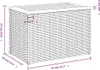 Tavolini da giardino 2 pezzi nero 55x34x37cm poly rattan Anteprima dell’immagine prodotto 10