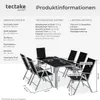 tectake® Aluminium Sitzgruppe Ercolano für 6 Personen Produktbild-Vorschau 5