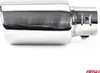 A close-up, studio shot of a chrome exhaust tip on a white background. Anteprima dell’immagine prodotto